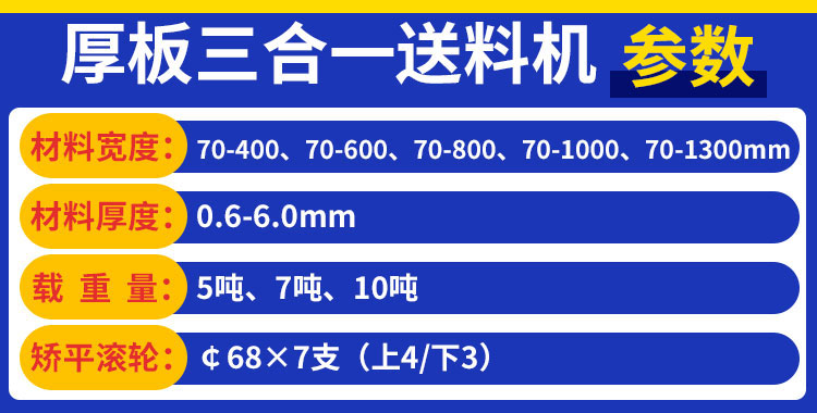 厚板整平送料機(jī)參數(shù)
